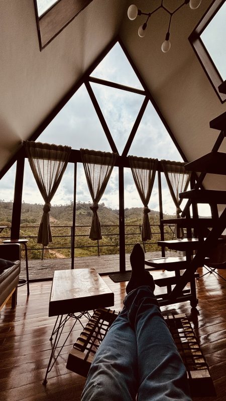 Creative recording environment near Medellín